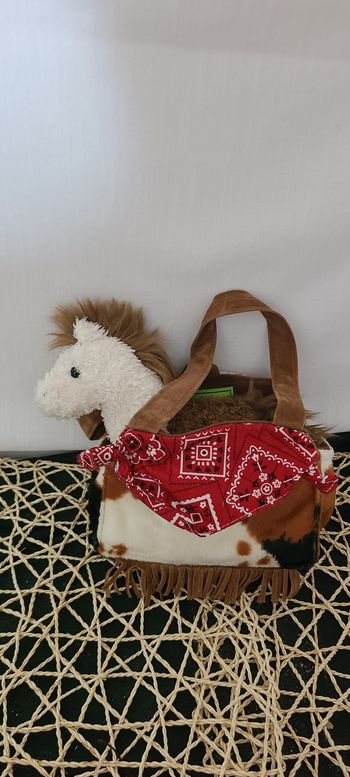 DOUGLAS - Sac à motif cowboy et cheval en peluche