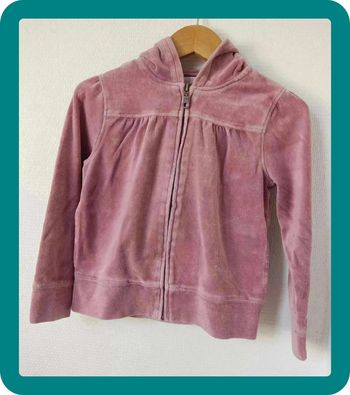 Sweat à capuche rose 8 ans C.F.K