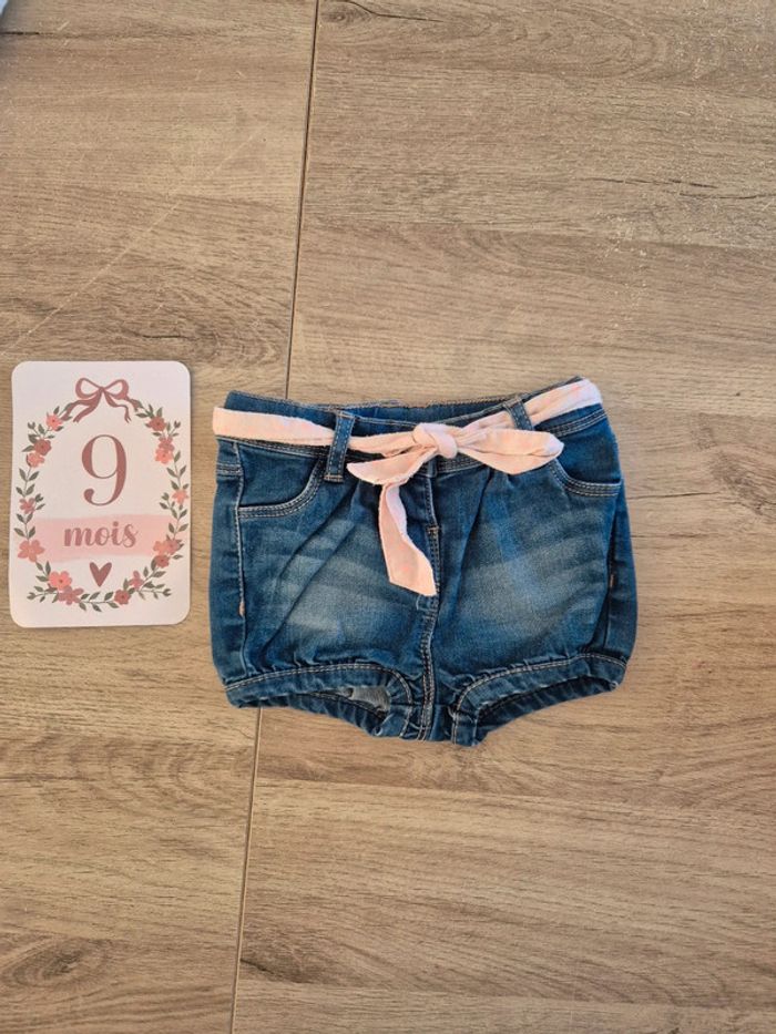 Short en jean 9 mois