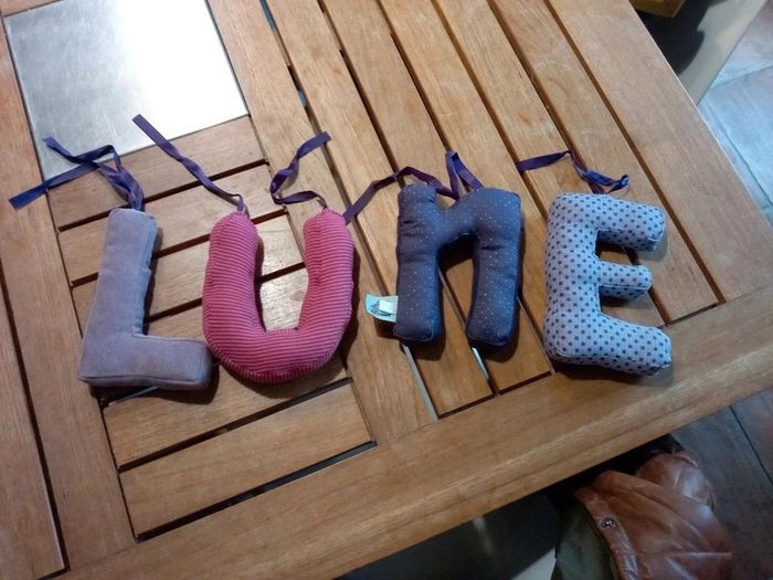 Décoration chambre lettres "Lune"