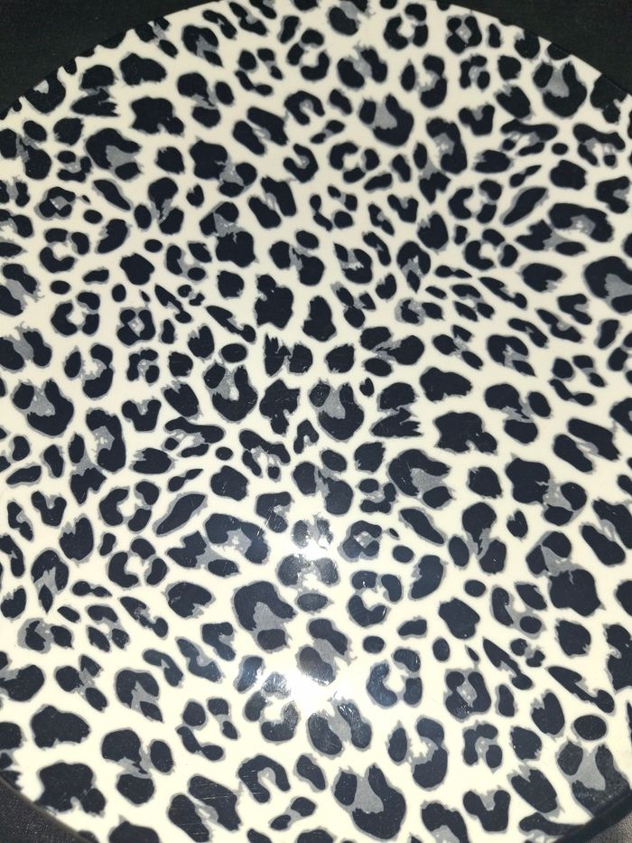 Lot 6 assiettes plates léopard - photo numéro 2