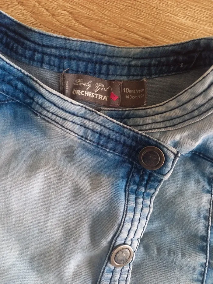 Blouson en jeans fille 10 ans - photo numéro 5