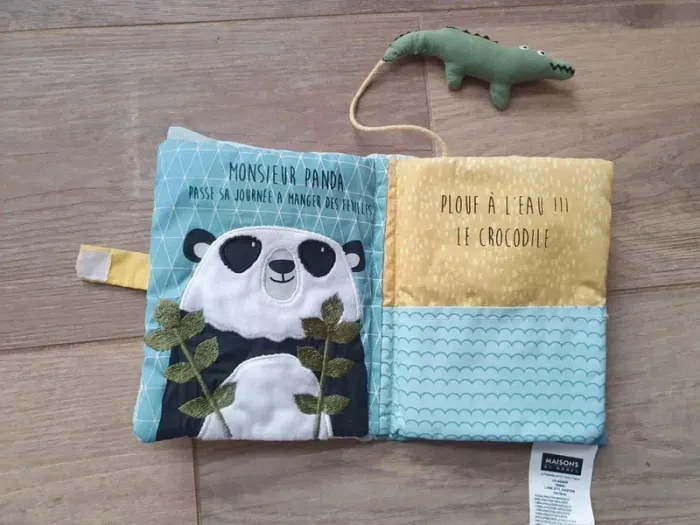 Livre tissu "une journée au zoo" maison du monde - photo numéro 5