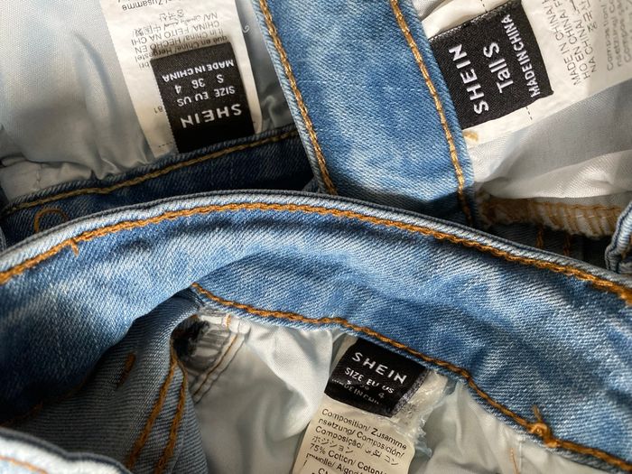 Lot 3 jeans skinny taille haute S 36 Shein - photo numéro 7