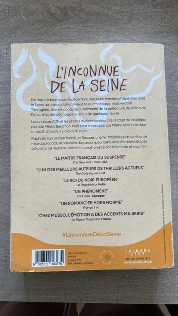 L’inconnue de la Seine MUSSO - photo numéro 3