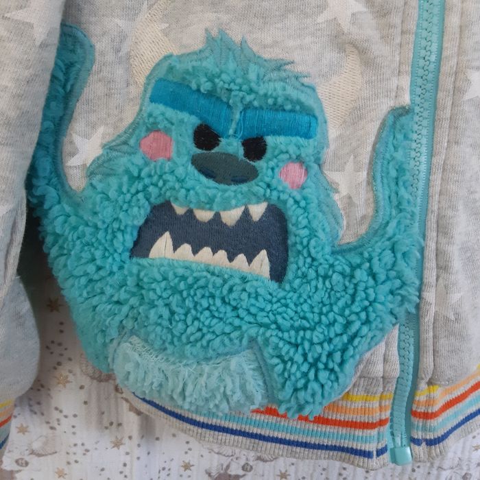 Veste à capuche chaude reversible Pixar Disney Monstre et Compagnie 5-6 ans 116cm - photo numéro 4