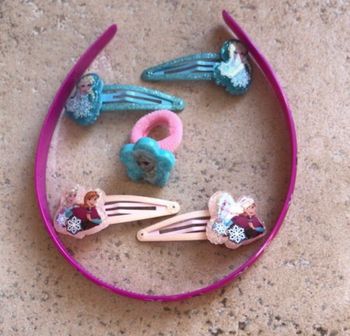 Ensemble accessoires cheveux reines des neiges
