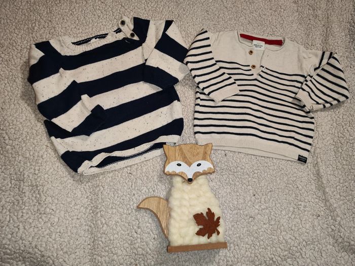 Lot de 2 pulls 9 mois