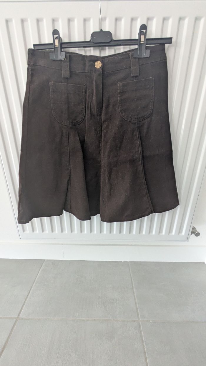 Jupe effet velour