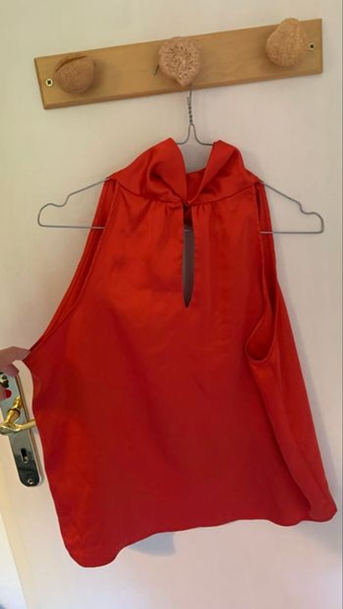 Blouse satinée avec col - photo numéro 4