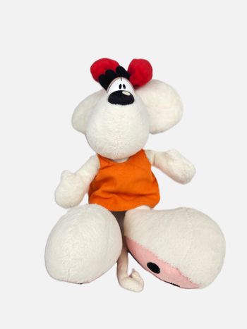Peluche Diddlina Robe Orange - Depesche - Années 90/2000 - Très Bon État