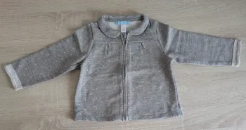 gilet zippé col claudine TBE