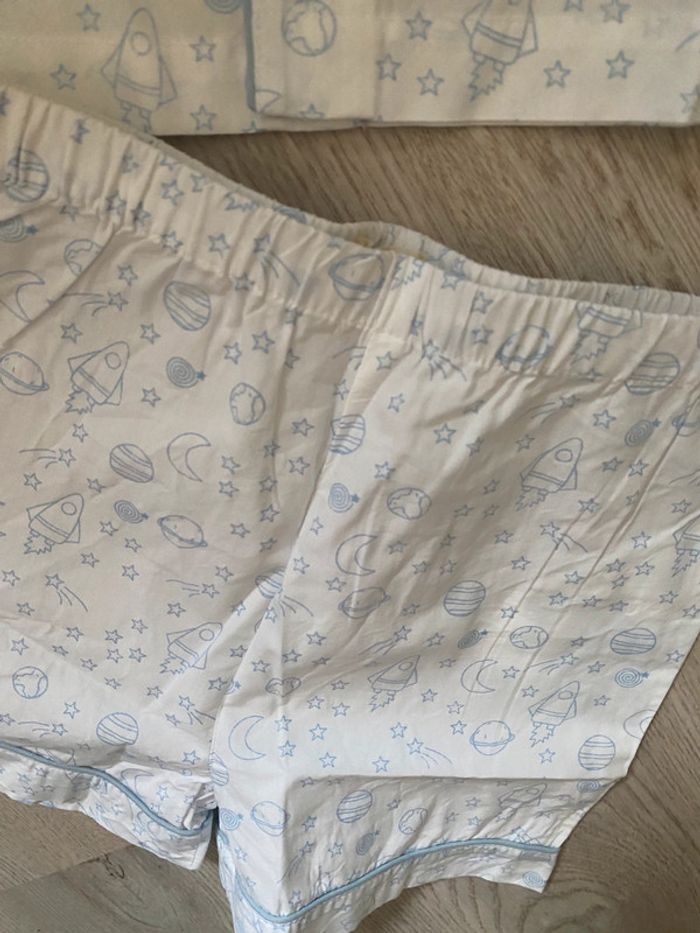 Pyjama short bleu et blanc Gocco 12 18 mois Neuf - photo numéro 5