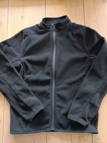 Gilet polaire noir quechua 10-11 ans