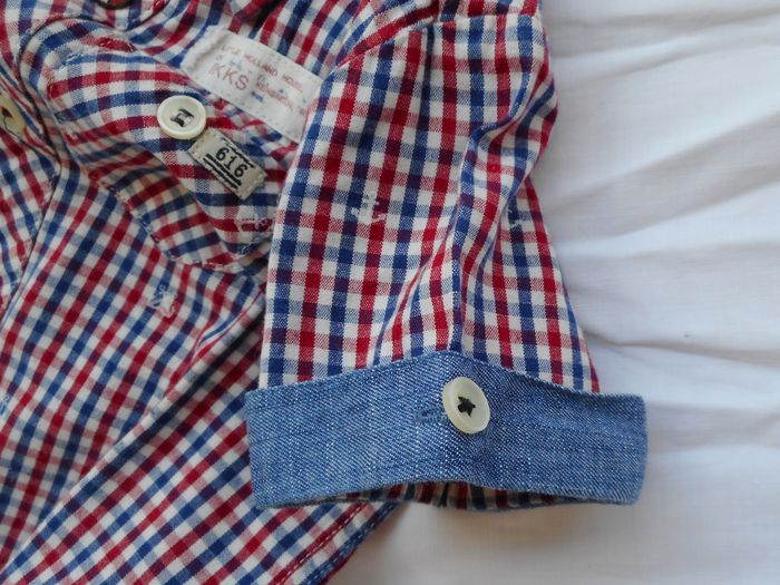 Chemise Manches courtes à carreaux - IKKS - 12 mois - photo numéro 4