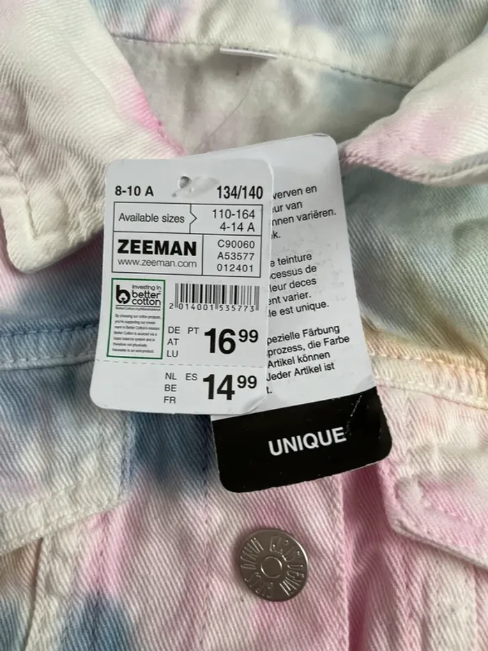 Veste en jeans fille zeeman neuve avec étiquettes - photo numéro 2
