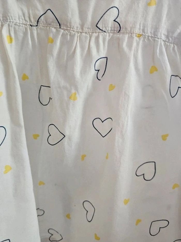 T-shirt léger style blouse motif cœur Vertbaudet taille 3 ans / 94 cm - photo numéro 4