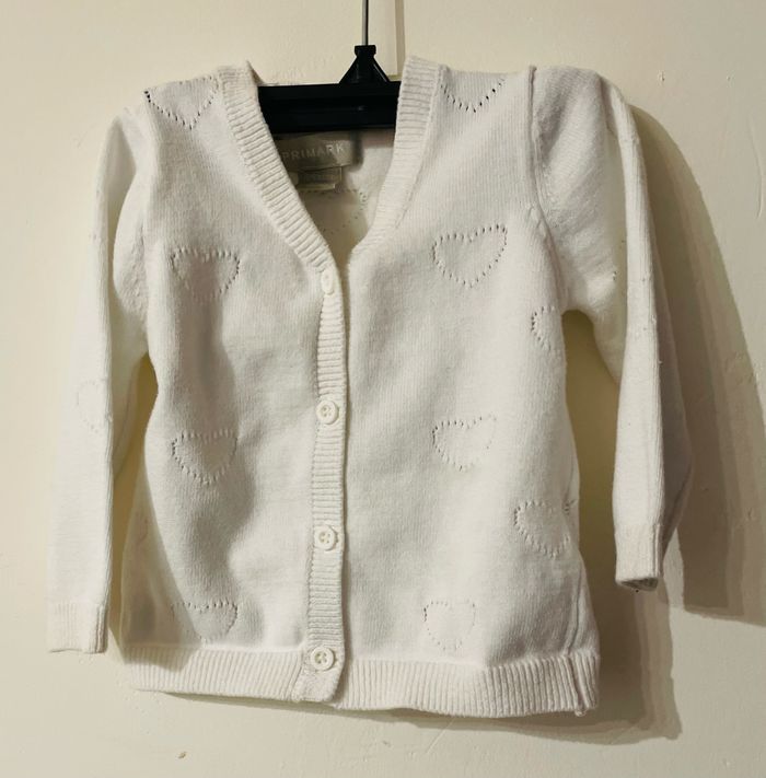 Gilet Blanche fille taille 12 mois Primark - photo numéro 2