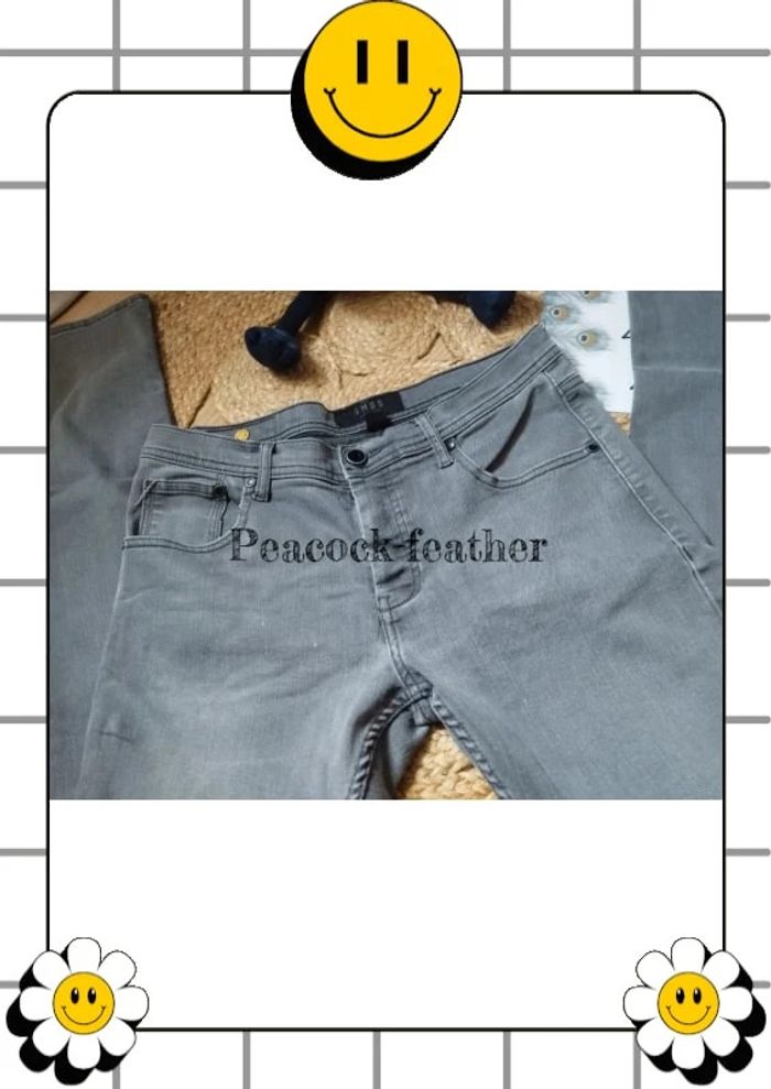 Jean gris smog 40 homme - photo numéro 3