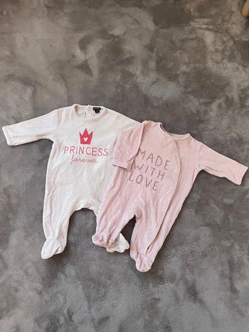 Lot de 2 pyjamas 3 mois