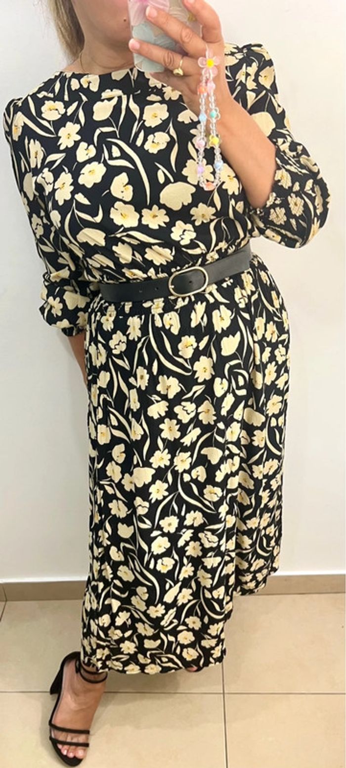 Robe longue à fleurs taille 40 - photo numéro 4