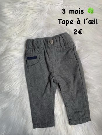 Pantalon 🍀 3 mois 🍀 Tape à l’œil