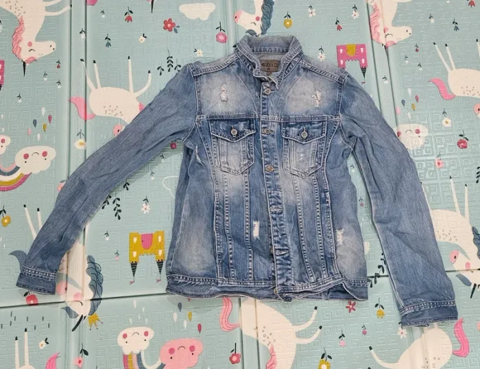 Urgent : Veste En Jean Mixte Taille L - photo numéro 2