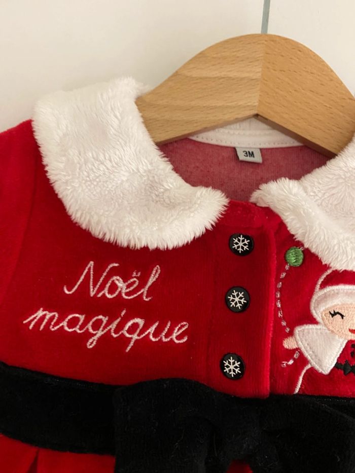 Robe velours de Noël 3 mois - photo numéro 4