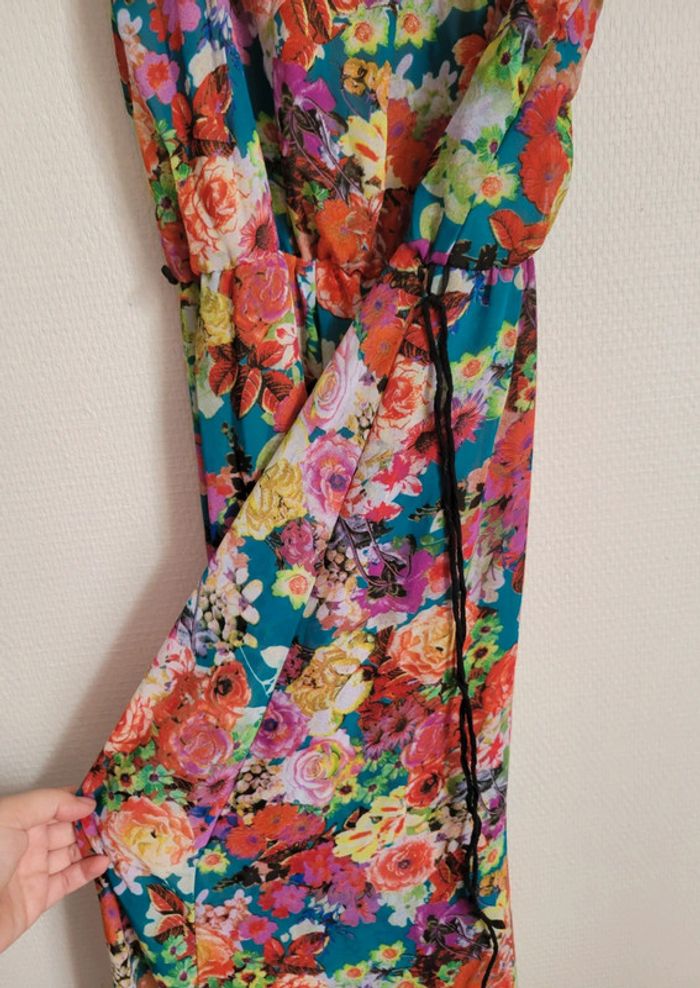 Longue robe d'été fleurie - photo numéro 5
