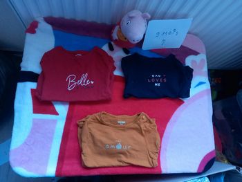 Lot 3 hauts manche longue