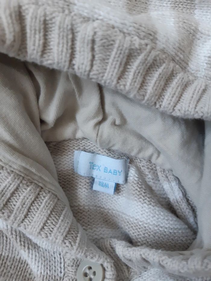 Gilet zippé à capuche Tex 18 mois - photo numéro 5