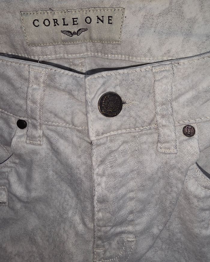 Jeans blanc/gris effet serpent 36 - photo numéro 3