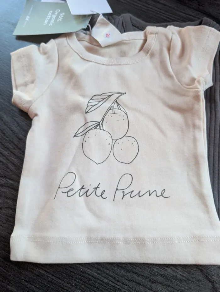 Lot de 2 t-shirts neuf h&m taille 50 - photo numéro 5