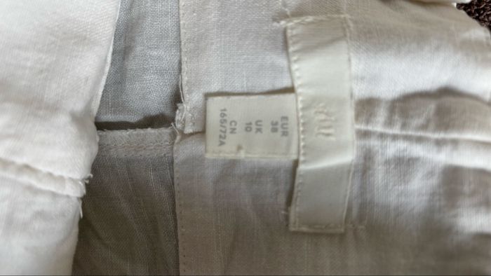 Short en lin H&M Taille 38 - photo numéro 3