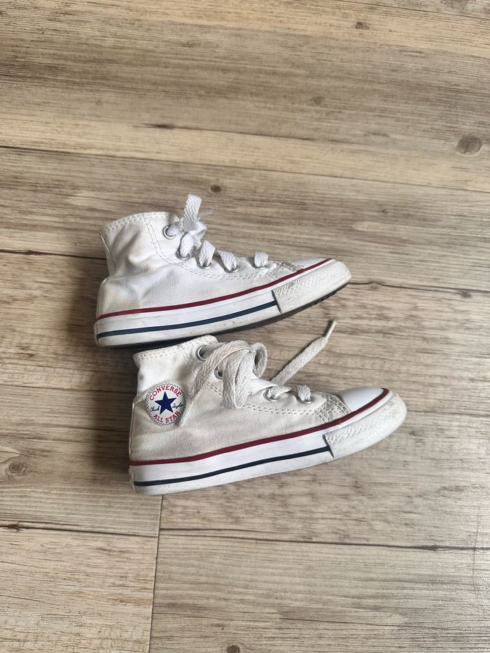 Converse haute blanche taille 23 - photo numéro 4