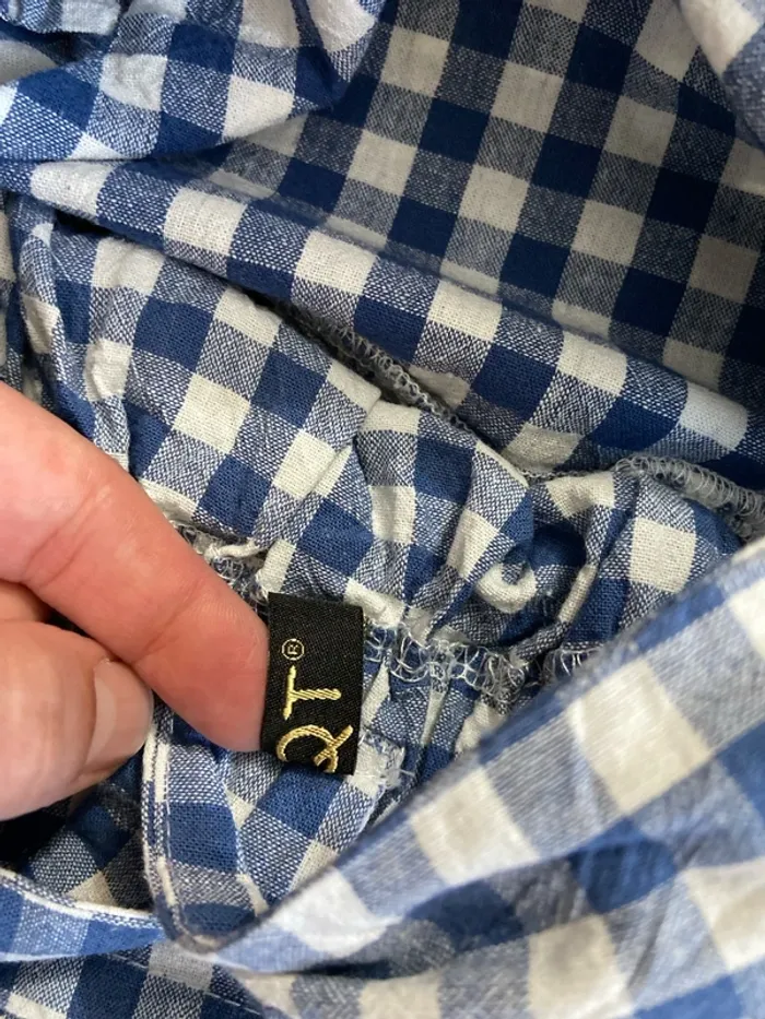 Robe à bretelles rétro, motif vichy Taille 6 ans - photo numéro 7