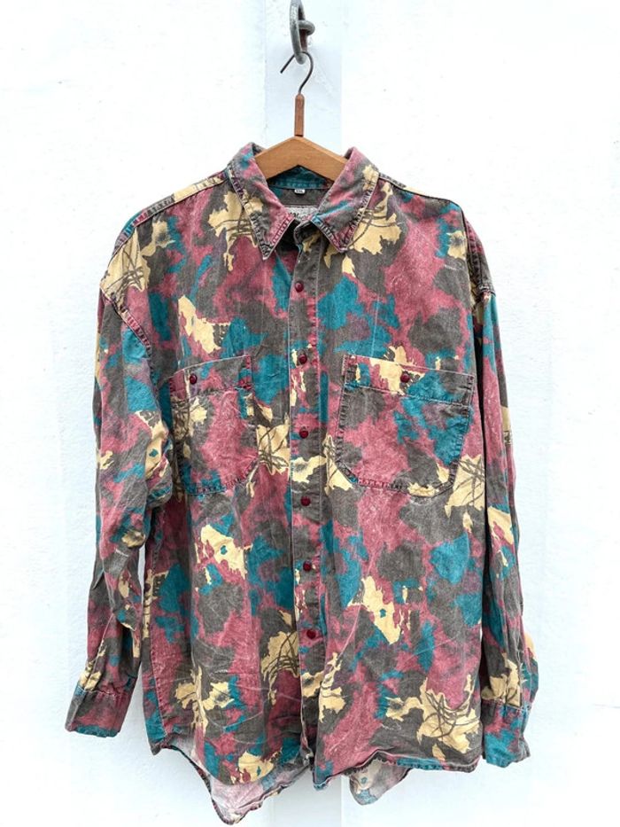 Chemise vintage multicolore