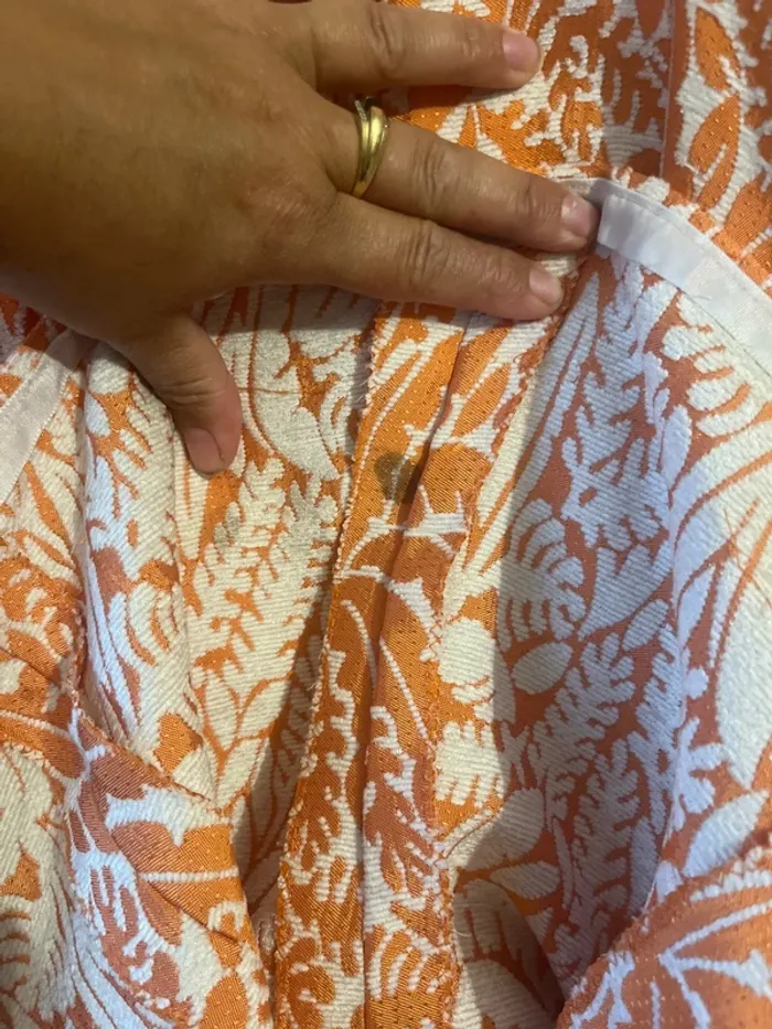 Robe orange et blanche taille unique - photo numéro 5