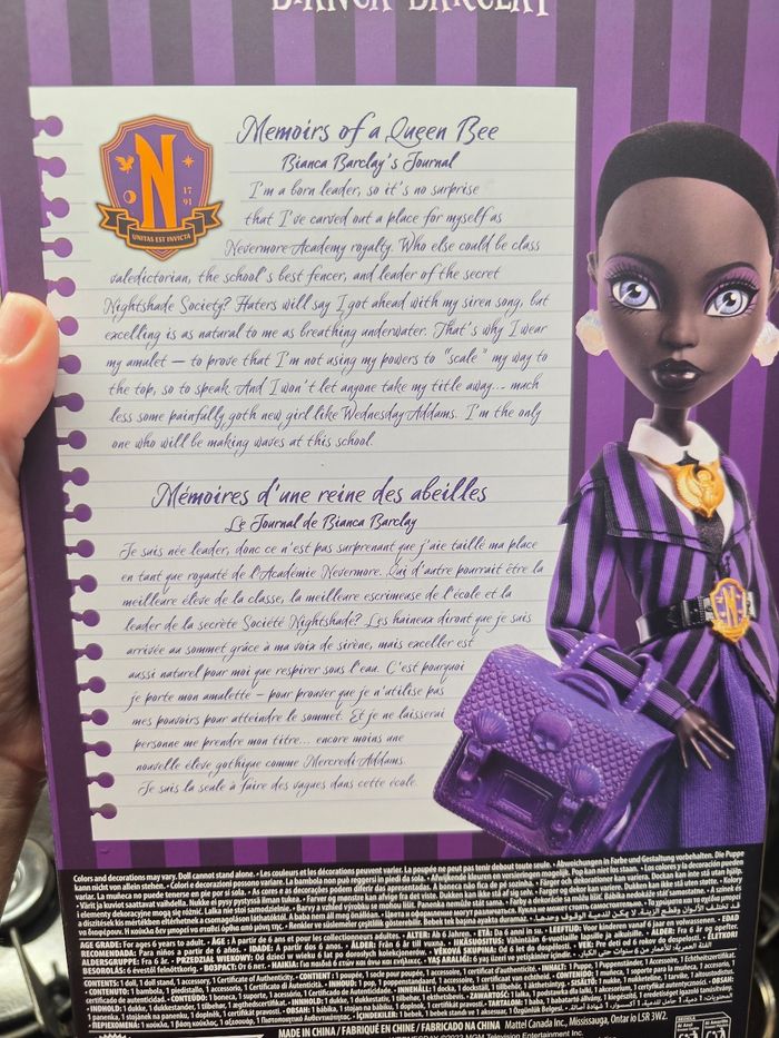 Monster high bianca barclay mercredi addams - photo numéro 9