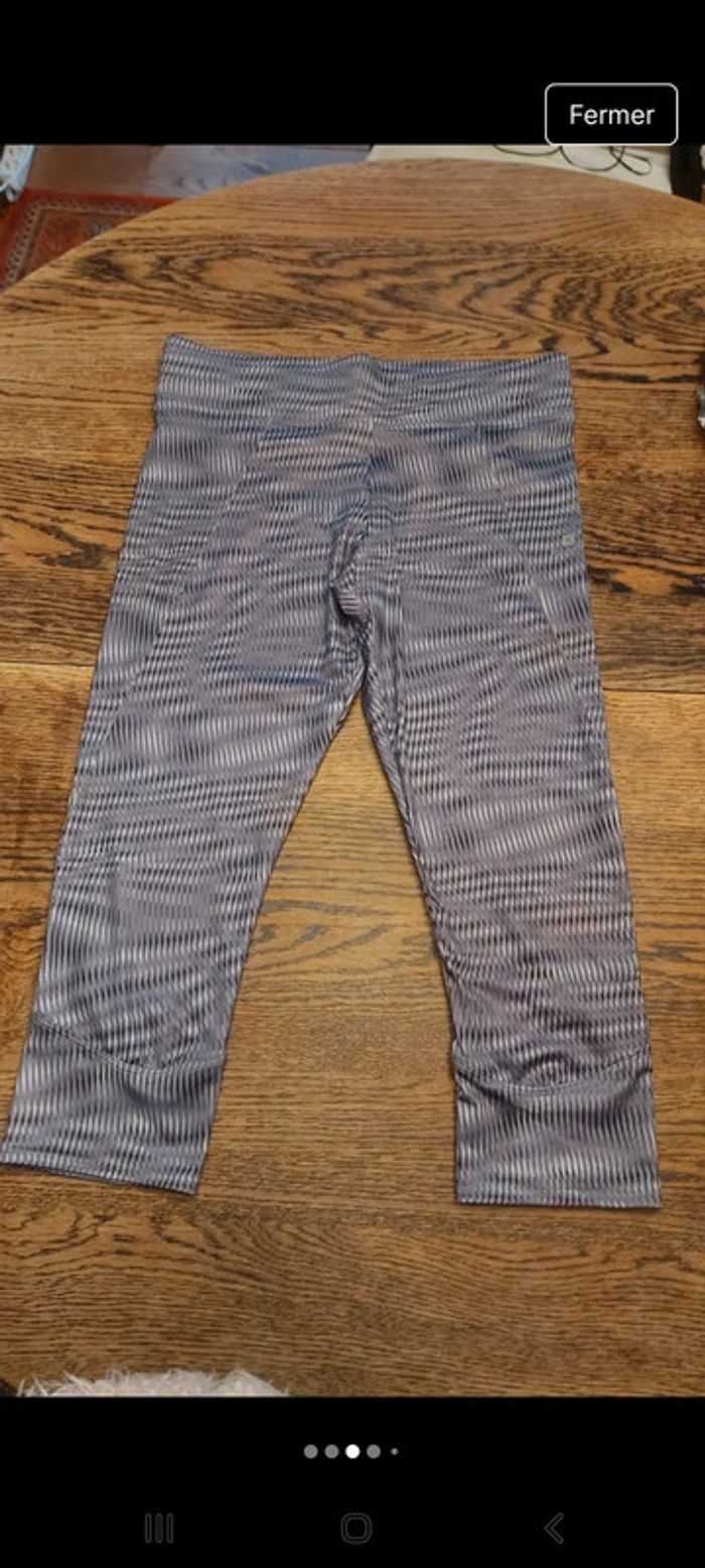 Legging Domyos Decathlon eu 42 gris/blanc - photo numéro 2