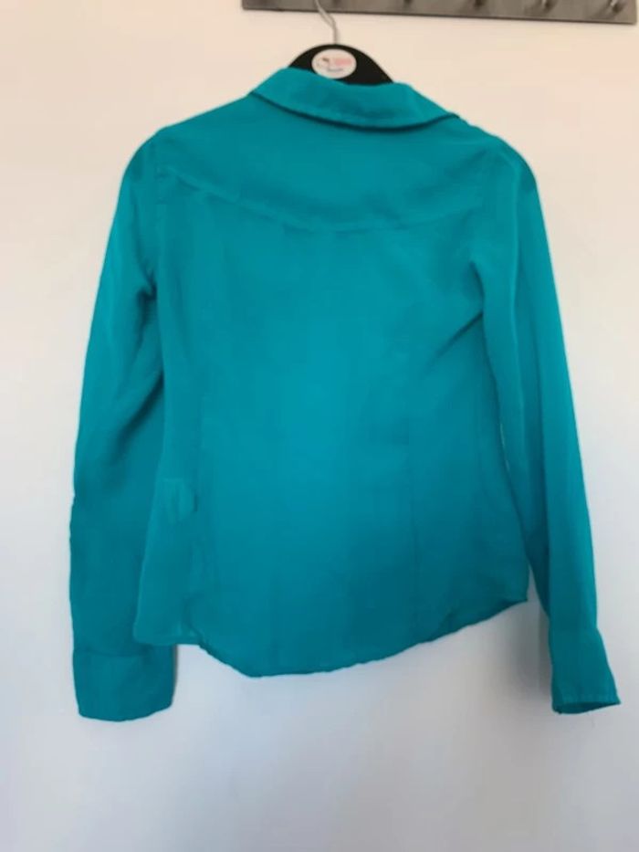 Chemise turquoise Complices 10 ans - photo numéro 2