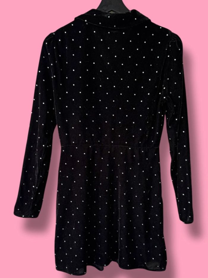 Robe velours et strass Zara - photo numéro 4
