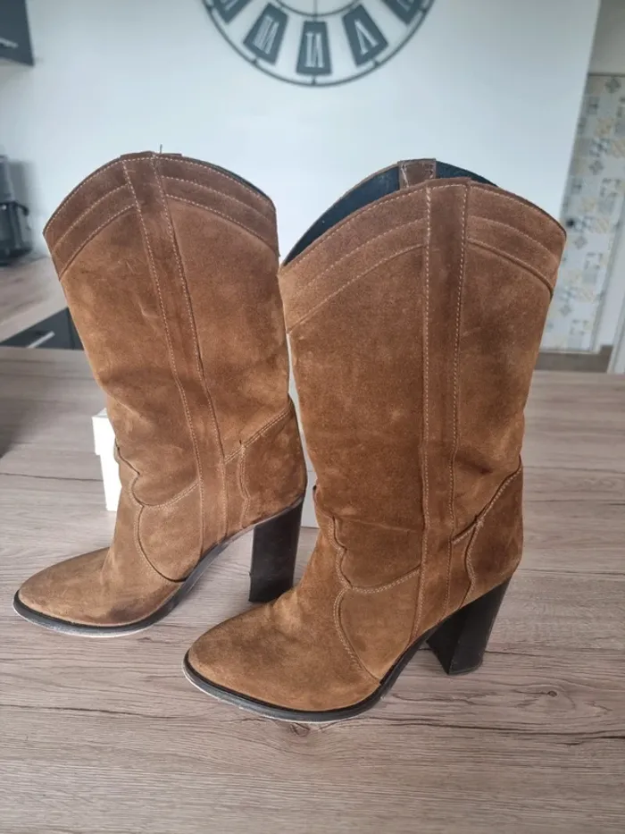 Bottes daim Ovyé pointure 40 - photo numéro 3