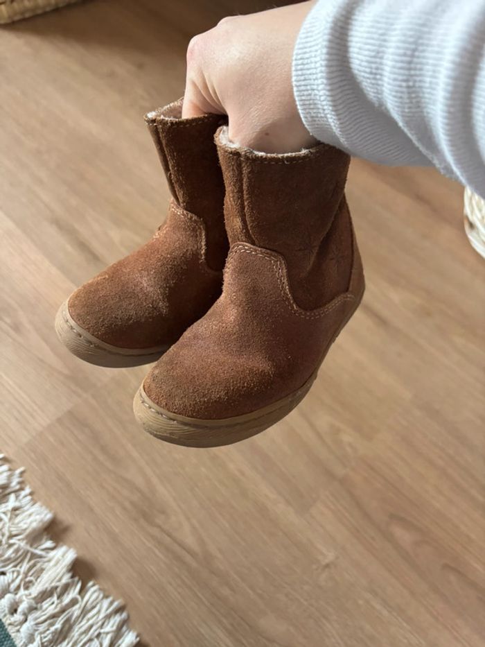 Bottines marrons fourrée bout chou - photo numéro 2