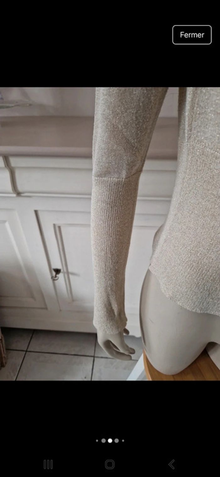 Pull mailles dorés 💫 - photo numéro 6