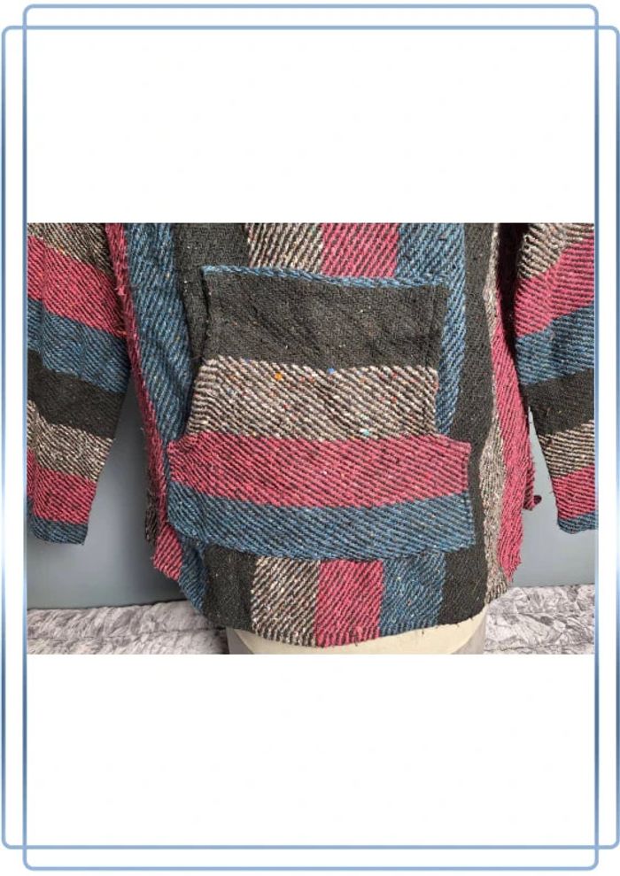 sweat a capuche / Hoodie/baja/poncho véritable mexicain - taille M -  homme / fait main - photo numéro 3