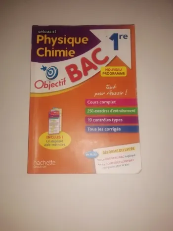 Spécialité Physique Chimie 1re
