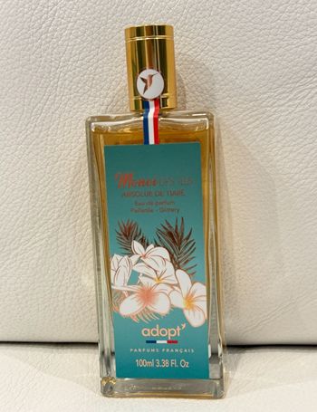 Eau de parfum Adopt’ Monoï des îles Absolue de tiaré 100ml neuf scellé.