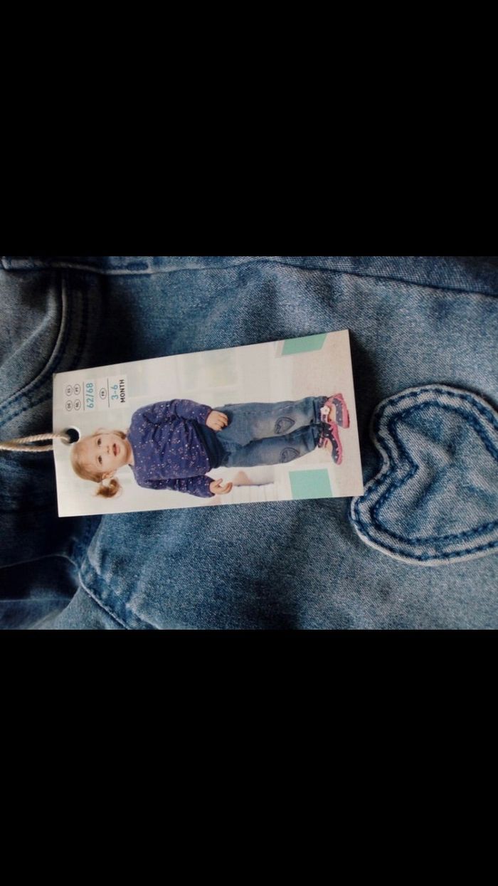 Jean sarouel neuf pocopiano 3/6 mois - photo numéro 3