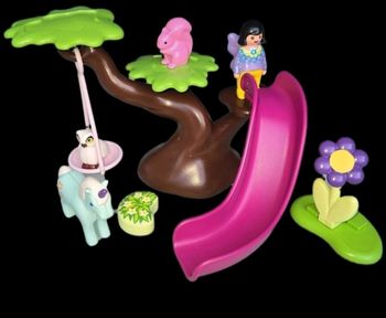123 playmobil air de jeux des fées 70400 complète
